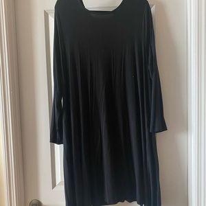Basic Black A-Line Swing Dress